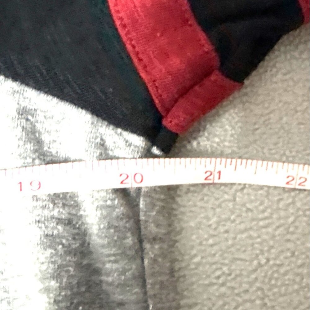 Super Soft By Torrid‎ Womens Raglan V-Neck 3/4 Sleeve Top Size 00 Gray Black Red - Picture 4 of 5